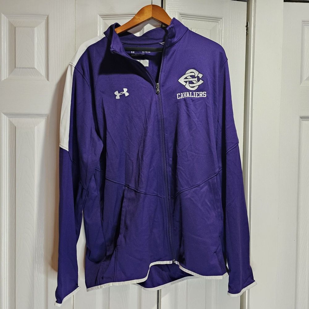 Cleveland Cavaliers Purple Track Jacket Mens Large Under Armour